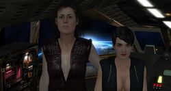 2girls alien alien_(franchise) alien_(movie) annalee_call breasts ellen_ripley female female_only jc-starstorm space spaceship