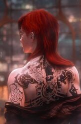 1girls 3d 3d_(artwork) 3d_model 3d_render arcane arcane_vi blender blender3d blender_(artwork) blender_(software) blender_cycles breasts female female_focus female_only fit fit_female kenjjoo league_of_legends muscular muscular_female riot_games sweat sweaty sweaty_body tattoo tattoo_on_back undressing undressing_self vi vi_(league_of_legends)