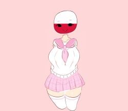 countryhumans countryhumans_girl edit female female_focus female_only flawsystyle poland_(countryhumans)