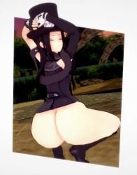 1boy 3d amanwithnoplan ass big_ass bottomless femboy guilty_gear_strive huge_ass male shorter_than_10_seconds solo tagme testament_(guilty_gear) trap twerking vertical_video video