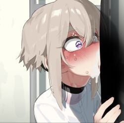 100_kanojo 1boy 1girls 2d 2d_animation all_the_way_to_the_base animated bar_censor blowjob blush brown_hair censored clothed clothing cum cum_in_mouth cum_in_throat cum_inside cum_on_tongue deep_blowjob deepthroat excessive_cum face_fucking fellatio female heart heart-shaped_pupils kimi_no_koto_ga_dai_dai_dai_dai_daisuki_na_100-nin_no_kanojo light-skinned_female light_skin longer_than_30_seconds male mizumizuni no_sound oral oral_penetration oral_sex penis penis_in_mouth purple_eyes shirt solo_focus sucking sucking_penis sutou_iku swallowing swallowing_cum swallowing_penis_while_deepthroat sweat symbol-shaped_pupils tagme tears the_100_girlfriends_who_really_really_really_really_really_love_you throat_bulge throat_fuck tongue_out upper_body video white_shirt