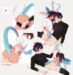 2boys absurdres asmo_(matemi) ass fellatio gay gay_male highres indie_virtual_youtuber male matemi multiple_boys no_pants oral original otoko_no_ko pulling_another's_clothes sex short_hair shoto_(vtuber) tagme virtual_youtuber yaoi