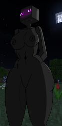 enderman from minecraft by clensix 25
