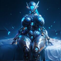 1girls ai_generated big_breasts breasts faceless female huge_breasts no_eyes quantrup robot robot_girl robot_humanoid solo solo_female wide_hips