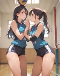 ai_generated female short_shorts shorts solo tagme volleyball_uniform