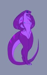 anthro balls cobra femboy flaccid foreskin genitals hi_res lehy makeup male mascara nipples penis reptile scalie snake solo svipsphynx tail thick_thighs