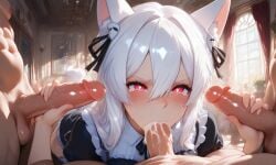 ai_generated anger blowjob cum female female_focus light-skinned_female light_skin manasenshou orgy pookyboo sex sex_anal virtual_youtuber