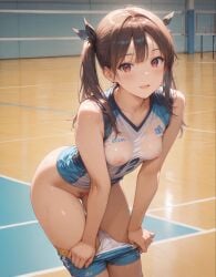 ai_generated female short_shorts shorts solo tagme volleyball_uniform