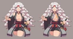 2hot! big_ass big_breasts big_breasts big_butt big_thighs big_titties clothing curvaceous curvaceous_female curvaceous_figure curvy curvy_figure curvy_hips female female_focus female_only horns long_hair original original_character tattoo white_hair