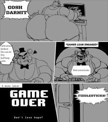 animatronic animatronic_male bear bottomless computer five_nights_at_freddy's_2 fnaf gaming gaming_headset gay huge_ass huge_butt toy_freddy_(fnaf) yifforroarts
