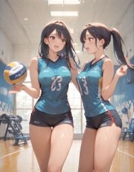ai_generated female short_shorts shorts tagme volleyball_uniform