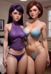 2girls adult_and_teenager age_difference ai_generated animated civitai disney girls_only hailuoai height_difference helen_parr incest kissing less_than_30_seconds mikey-rg97 milf mother_and_daughter no_sound pixar tagme teenager the_incredibles video violet_parr yuri