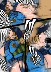 big_breasts blonde_hair conjugal_slavery cum_in_mouth exposed_breasts final_fight lucia_morgan oral police police_uniform policewoman raped_by_enemy raped_female ryona sanmandrill street_fighter tagme thick_thighs torn_clothes unconscious