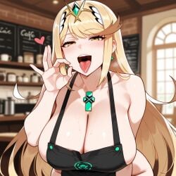 mythra from xenoblade (series) by doltai