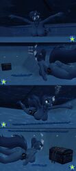 1girls aquaphilia big_ass big_breasts breasts breath_holding bubbles comic female friendship_is_magic hasbro kami_dragon my_little_pony page_4 princess_luna_(mlp) sfm solo source_filmmaker underwater