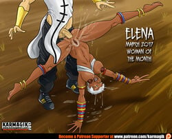 1boy 1girls african african_female asian asian_male asian_male_african_female asian_male_black_female black_female capcom dark-skinned_female dark_skin elena_(street_fighter) female interracial karmagik male pale-skinned_male pale_skin pubic_hair sex straight street_fighter street_fighter_iii street_fighter_iii:_3rd_strike street_fighter_iii_(series) street_fighter_iv street_fighter_iv_(series) tagme unseen_male_face yun_(street_fighter)