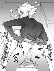 2boys anal arjuna_(fate/grand_order) ass classroom desk fate/apocrypha fate/grand_order fate_(series) karna_(fate) male multiple_boys penetration penis school sex student tagme testicles yaoi zuwai_kani