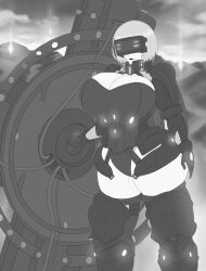 1girls breasts fate/grand_order fate_(series) female gigantic_breasts hitama hourglass_figure hourglass_figured_female huge_ass mash_kyrielight textless thick_thighs