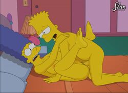 alternate_breast_size animated bart_simpson big_breasts blue_hair cаrtoon erect_clitoris feet female hand_behind_head incest kiss_on_lips kissing kissing_while_penetrated large_breasts looking_at_another looking_at_partner male marge_simpson milf missionary mother_and_son no_sound nude passionate passionate_kiss penis pussy pussy_grip sex sfan smile smiling_at_partner soles straight sеxy the_simpsons toes vaginal_penetration video