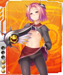 female pink_hair red_eyes short_hair taimanin_asagi_battle_arena taimanin_asagi_battle_arena_all_card_gallery