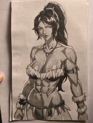 1female 1girls 1woman abs absurd_res absurd_resolution absurdres big_breasts black_hair black_hair_female breasts child_bearing_hips curvaceous curvaceous_body curvaceous_female curvaceous_figure curvaceous_hips curvaceous_thighs curvy curvy_body curvy_female curvy_figure curvy_hips curvy_thighs ear_piercing ear_piercings ear_ring ear_rings earring earrings female female_abs female_focus hi_res high_res high_resolution highres jug605 large_breasts league_of_legends long_hair long_hair_female looking_at_viewer muscles muscular muscular_female nidalee pencil_(artwork) pencil_sketch ponytail ponytail_female riot_games shiny shiny_breasts shiny_skin sketch sketch_page skimpy skimpy_clothes skimpy_outfit smile solo solo_focus thick thick_hips thick_legs tooth_necklace tribal tribal_clothing voluptuous voluptuous_female waifu