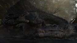 16:9 3d 3d_(artwork) 3d_animation animated digital_media_(artwork) dinosaur female feral group hi_res human human_on_feral human_penetrating interspecies jurassic_park jurassic_park_(franchise) light-skinned_male male male/female male_on_feral mammal prehistoric_species reptile scalie short_playtime sound spinosaurid spinosaurus tagme trio universal_studios video white-crow widescreen zoophilia