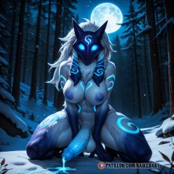 kindred from league of legends by naikedart