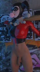 1futa 3d balls baseball_bat batman:_arkham_knight batman_(series) bottomless breasts cleavage dc dc_comics flaccid futa_only futanari harley_quinn harley_quinn_(arkham) harley_quinn_(arkham_knight) harley_quinn_(classic) intersex oceanmyhope penis solo testicles