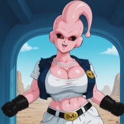 absorbed ai_generated android_18 breasts female fusion majin_buu tsf