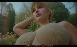 1boy 1girls 3d 3d_(artwork) big_breasts big_breasts blonde_female blonde_hair blonde_hair blonde_hair_female breasts breasts diane_szalinski giantess honey_i_shrunk_the_kids krieginax mature mature_female mature_woman milf mother mother_and_son son unaware unaware_giantess