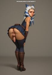 1boy ahsoka_tano ai_generated anus ashoka_tano ass balls femboy meybekity otoko_no_ko penis trap yaoi