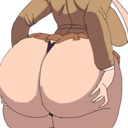 big_ass bubble_butt hands_on_ass huge_ass sailorannie2005 shiraki_meiko thong