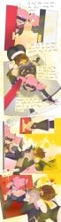 2girls brown_hair enjoying_farts fart fart_cloud fart_fetish fart_sniffing farting farting_in_face female female/female female_only grabbing_ass grabbing_butt heart lazei my_hero_academia ochako_uraraka pink_hair pop_step submissive_female vigilante:_my_hero_academia_illegals yuri