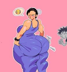 1girls ass ass_bigger_than_head ass_focus big_ass big_breasts bodysuit breasts brown_hair capcom chun-li clothed dudeman80085 dumptruck_ass embarrassed female huge_ass lipstick male street_fighter thick thick_ass thick_thighs thunder_thighs twintails
