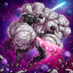 abs biceps breasts could_be_bigger female hyper hyper_breasts hyper_genitalia hyper_muscles hyper_penis iridium muscles muscular muscular_arms muscular_female muscular_legs muscular_thighs needs_larger_breasts needs_more_mass