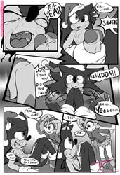 big_penis christmas clothing comic cream_the_rabbit doujinshi furry hat hedgehog holidays invalid_tag long_sleeves mammal monochrome penis santa_hat skirt sonic_(series) sonic_the_hedgehog tc