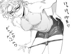 ambush_(trap) bishonen cock crossdressing dio_brando femboy feminine_faced_male feminine_male glasses handsome jojo's_bizarre_adventure long_hair looking_at_viewer male miniskirt nails penis pulling_panties_down skirt taking_off_panties vampire