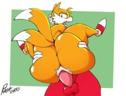 2025 2_tails ambiguous_species anthro anthro_on_anthro anthro_penetrated anthro_penetrating anthro_penetrating_anthro artist_name ass balls big_butt big_penis black_eyes bodily_fluids border butt_grab butt_squish canid canine canis cheek_tuft clothing colored digital_drawing_(artwork) digital_media_(artwork) dipstick_tail duo erection facial_tuft female female_penetrated flat_colors footwear footwear_only fox fur genitals gloves green_background hand_on_butt handwear head_tuft huge_butt huge_thighs knuckles_the_echidna legs_up light lighting looking_back male male/female male_penetrating male_penetrating_female mammal markings mostly_nude multi_tail multicolored_body multicolored_clothing multicolored_footwear multicolored_fur multicolored_shoes narrowed_eyes nude open_mouth orange_body orange_fur orange_tail penetration penile penile_penetration penis pink_penis plaga pussy red_balls red_body red_clothing red_footwear red_fur red_shoes rule_63 sega sex shaded shoes shoes_only signature simple_background sonic_(series) sonic_the_hedgehog_(series) squish stand_and_carry_position standing standing_sex tail tail_markings tails tails_the_fox teapot_(body_type) teeth text thick_penis thick_thighs tongue tuft two_tone_body two_tone_clothing two_tone_footwear two_tone_fur two_tone_shoes two_tone_tail vaginal_penetration white_background white_body white_border white_clothing white_footwear white_fur white_sclera white_shoes white_tail_tip wide_hips