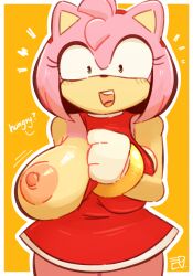amy rose from sonic (series) by edalv