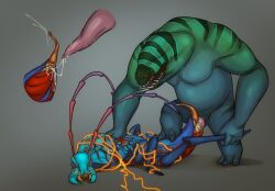 after_sex anal angry animal_humanoid antennae_(anatomy) arthropod bodily_fluids bound cum cum_in_ass cum_inside dota duo evil_face fish fish_humanoid forced genital_fluids genitals hi_res humanoid insects leaking_cum leviathan_the_tidehunter looking_at_another lying male male/male male_penetrated mandibles marine marine_humanoid muscular offscreen_character penetration penis pinned rape restrained_arms rhasta_the_shadow_shaman sex shackled simple_background size_difference skitskurr_the_weaver standing standing_on_another standing_sex sump_roach tapering_penis teeth valve