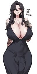 1futa belly_button belly_button_visible_through_clothing big_breasts big_penis bulge bulge_through_clothing child_bearing_hips cleavage clothed fat_cock fully_clothed futa_milf futa_only futanari glasses hips hourglass_figure huge_breasts huge_cock large_breasts large_penis light-skinned_female light-skinned_futanari massive_breasts milf milf_futa mold mole_on_breast oc original_character penis penis_bulge penis_under_clothes smile smiling tattoo tattooed_arm tattoos thick_hips thick_penis thin_waist unbeller veiny_penis wide_hips