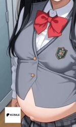 ai_generated belly_expansion character_request inflated_belly inflation inflation_fetish kcrule pregnant pregnant_belly pregnant_female
