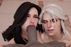 3d ciri female the_witcher_(series) true_facials yennefer