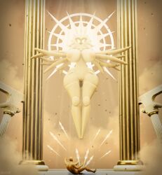 3d abuse anthro ballbusting big_ass big_breasts big_butt big_female big_thighs blood bug castration caught cbt cloud clouds cock_and_ball_torture dominant_female female floating fur giantess gold_(metal) hollow_knight huge_ass huge_breasts huge_butt huge_thighs human humanoid large_ass large_breasts large_butt large_thighs larger_female male male/female monster muscular muscular_male nude_female nude_male pain pillar pillars pussy radiance_(hollow_knight) sadism sadistic shiny sitting sitting_down sitting_on_floor size_difference smaller_male submissive_male sword swords thick_thighs torture video_game_character video_games white_body white_fur yellow_eyes