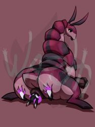 anal anal_vore anthro anus ass big_anus big_butt big_penis digital_media_(artwork) distracting_watermark duo erection feral generation_5_pokemon genitals hair hand_on_butt hi_res huge_anus huge_butt huge_cock inminent_vore jackal(shadowpunk19) male male/male mammal nash(warth) nintendo penis pokemon pokemon_(species) scolipede simple_background sitting_on_another size_difference tail vore warth watermark wickerbeast
