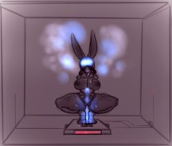 anthro crouching dangerous electrode electrode_pad electrostimulation female laststitches mask solo squatting_pose wearing_mask