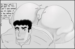 2boys bent_over big_ass big_ass_(male) big_butt bottom_heavy bottom_heavy_male crayon_shin-chan eating_ass fae_(artist) gay hiroshi_nohara huge_ass huge_butt male male/male male_only rimming rimming_male smell smelling smelly_ass sniff sniffing sniffing_anus sniffing_ass wide_hips