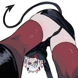 modeus (helltaker) from helltaker by zeon (zzeeonn)