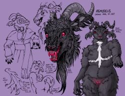 2025 ambiguous_gender anthro ass beard bovid caprine caption clothed clothed_anthro clothing cross cross_(marking) cross_necklace crown dated demon digital_drawing_(artwork) digital_media_(artwork) duo english_text facial_hair female fingers flat_chested fluffy forked_tail genitals glowing glowing_genitalia glowing_pussy goat headgear hi_res hooved_fingers hooves horn horn_jewelry jewelry jewelry_only looking_at_another mammal membrane_(anatomy) membranous_wings multiple_images necklace nude nude_anthro nude_female outstretched_hand presenting presenting_hindquarters priest priest_robes pupils pussy red_eyes red_teeth scared sharp_teeth signature slit_pupils smile standing tail teeth text trans_(lore) trans_man_(lore) unimpressed unusual_anatomy unusual_tail wings wrenwhite