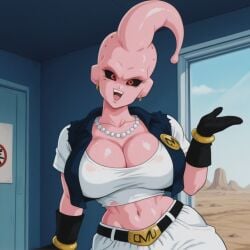 absorbed ai_generated android_18 breasts female fusion majin_buu tsf